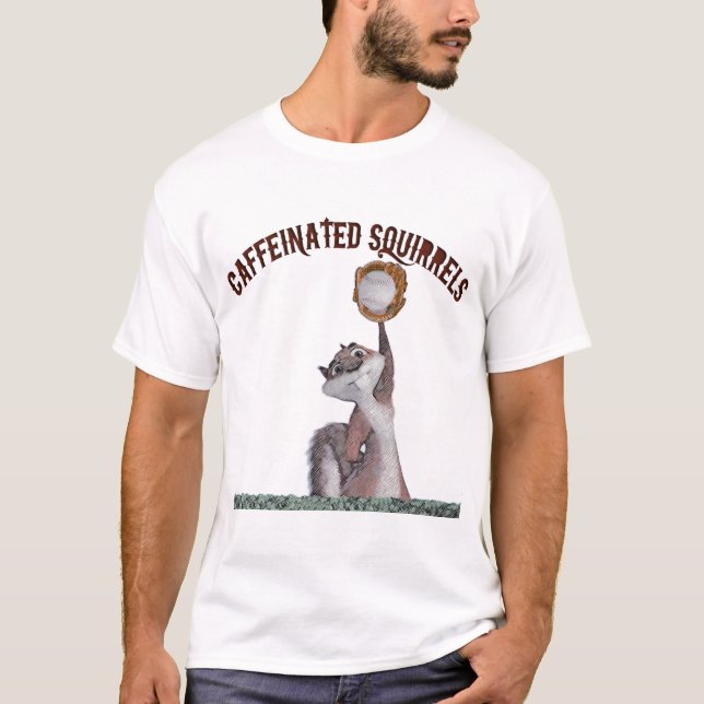 Caffeinated Eichhörnchen T-Shirt (Vorderseite)