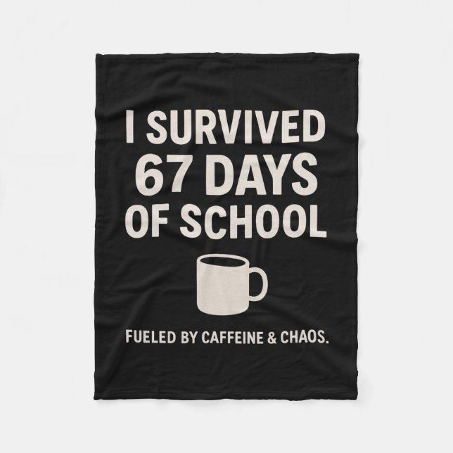 Caffeine And Chaos Lustiger Lehrer Schüler 6-7 Mem Fleecedecke (Vorderseite)