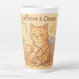 Caffeine and Choas Coffee Mug Milchtasse