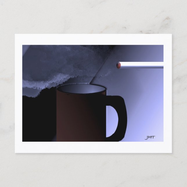 Caffeine and Nicotine Postcard Print by JHT Postkarte (Vorderseite)