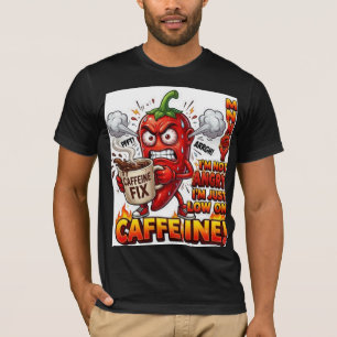 Caffeine angetriebenes lustiges T-Shirt Kaffee-L