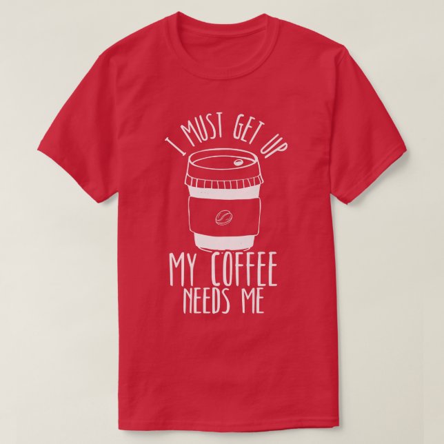 Caffeine Coffee Drinking Barista Coffee T-Shirt (Design vorne)