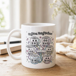 Caffeine, Cutoff & Chaos – Synth Nerd Kaffee Kaffeetasse