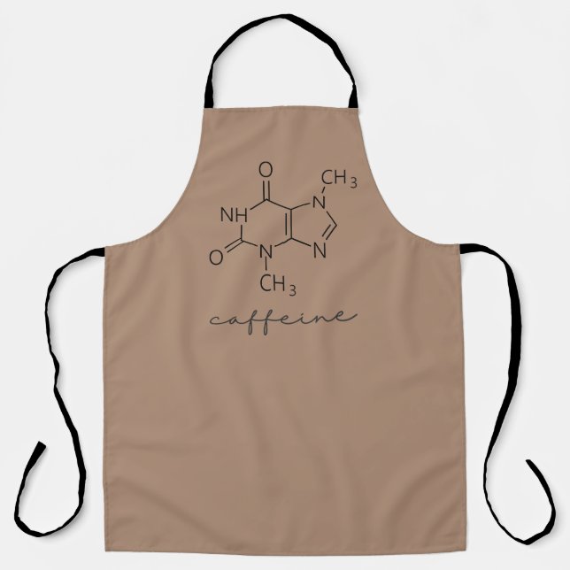 Caffeine Molecule Funny Chemistry Schürze (Vorderseite)