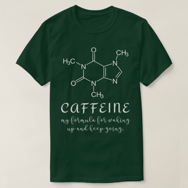 Caffeine Molecule Premium  T-Shirt (Design vorne)