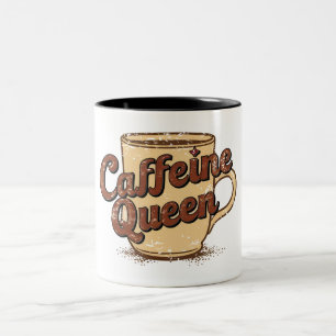 Caffeine Queen Zweifarbige Tasse