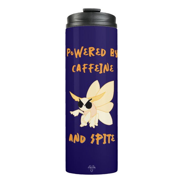 Caffeine & Spite Imperial Moth Tumbler Thermosbecher (Vorderseite)