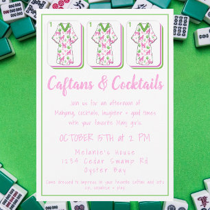 Caftans & Cocktails Mahjong-Party / Damen-Mahjong Einladung