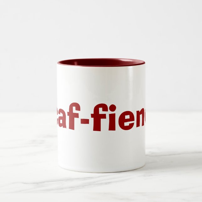 CAFunhold Tasse für Kaffee-u. Tee-Süchtige (Mittel)