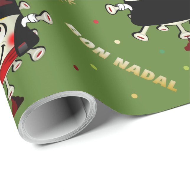 Caganer de los Nacimientos catalanes by Simonsitos Geschenkpapier (Rolleneckpunkt)