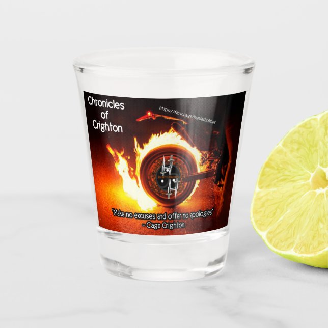 Cage's Motto - Hunter Holmes CoC| Schuhglas Schnapsglas (Vorderseite)