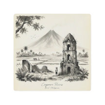 Cagsawa Ruins & Mayon Volcano Philippines