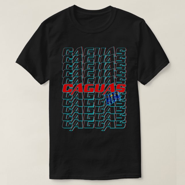 Caguas Cascade-Text T-Shirt (Design vorne)