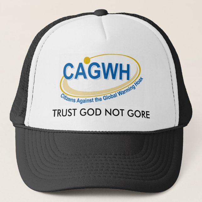 CAGWH HUT, VERTRAUENS-GOTT NICHT GORE TRUCKERKAPPE (Vorderseite)