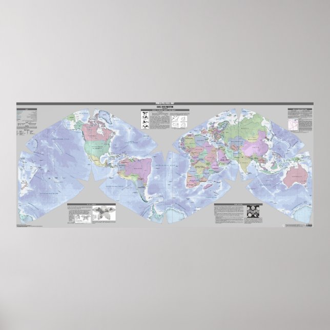 Cahill-Keyes World Political Map Poster (Vorne)