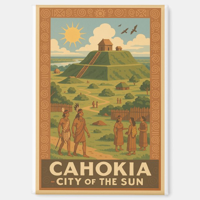 Cahokia – Antike Stadt der Hügel Magnet (Vorderseite)
