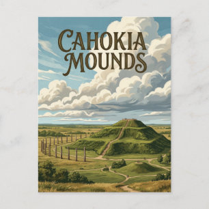 Cahokia Mounds Postkarte