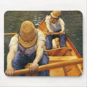 Caillebotte: Boote rudern auf den Jerres Mousepad
