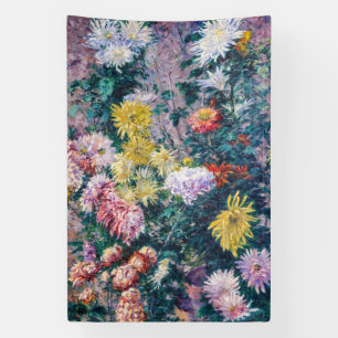 Caillebotte - Chrysanthemen, weiß und gelb Banner