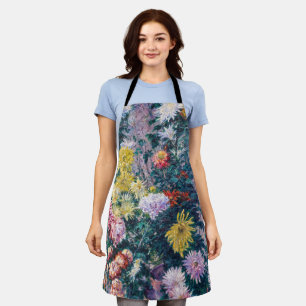 Caillebotte - Chrysanthemen, weiß und gelb Schürze