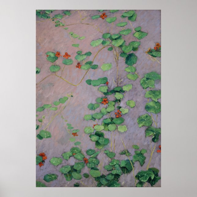 Caillebotte - Nasturtien Poster (Vorne)
