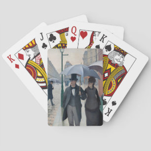 Caillebotte Paris, Regentag Kunst Klassiker Spielkarten