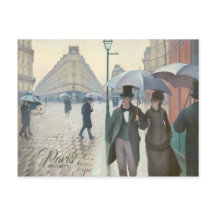 Caillebotte Paris Straße bei regnerischem Wetter C