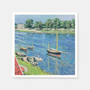 Caillebotte - Seine bei Argenteuil, Boote vor Anke Serviette