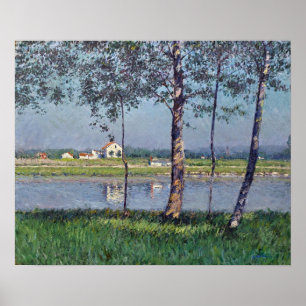 Caillebotte - Seine-Küste bei Gennevilliers Poster