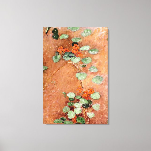 Caillebotte's Nasturces Leinwanddruck (Vorderseite)