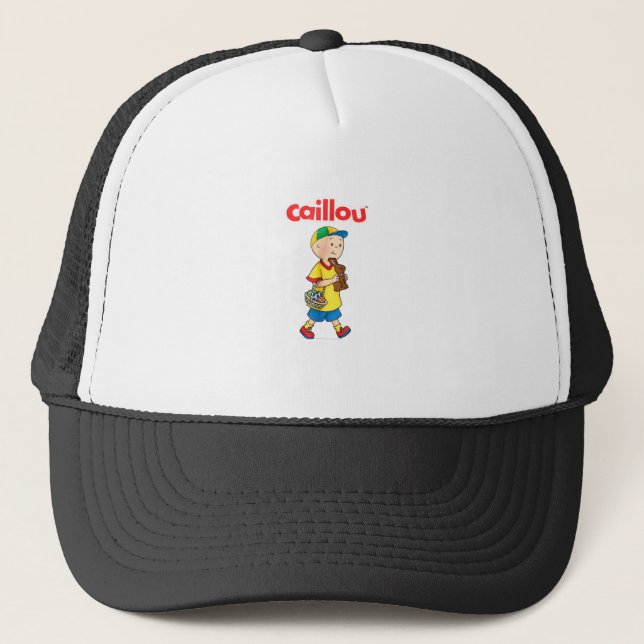 Caillou Kinder T Shirt - Ostern Truckerkappe (Vorderseite)