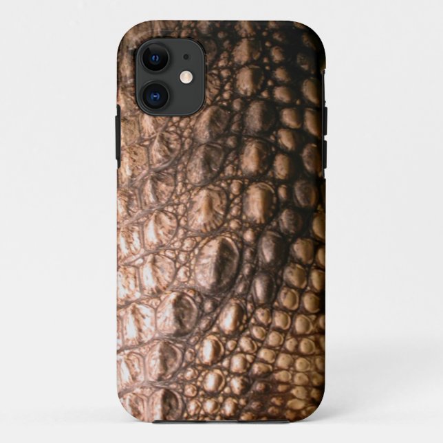 Caiman Crocodile Skin Reptile Effect Phone Case (Rückseite)