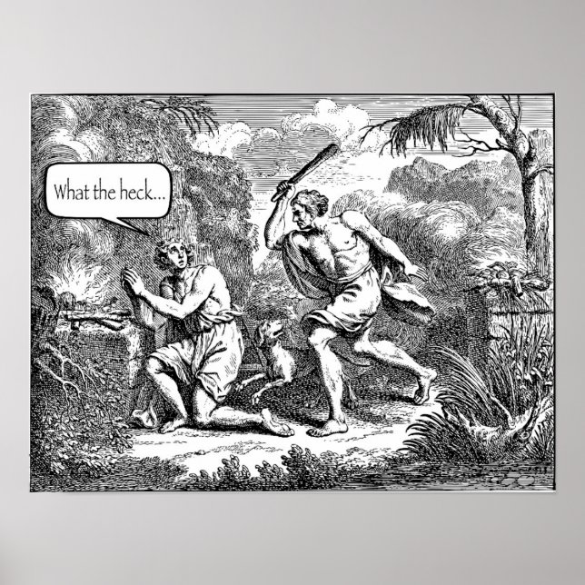 Cain & Abel Funny Poster (Vorne)