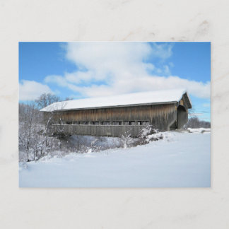 Caine Road Bridge im Winter Postkarte