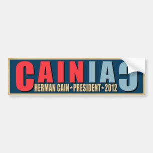 CAINiac für Herman Kain Autoaufkleber