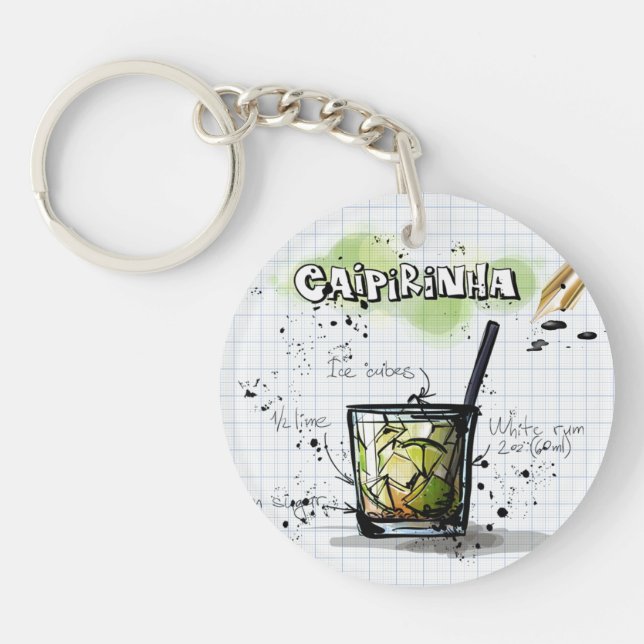Caipirinha Acrylischer Schlüsselanhänger (Vorderseite)