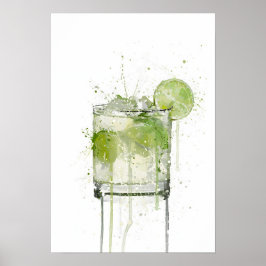 Caipirinha Cocktail Poster