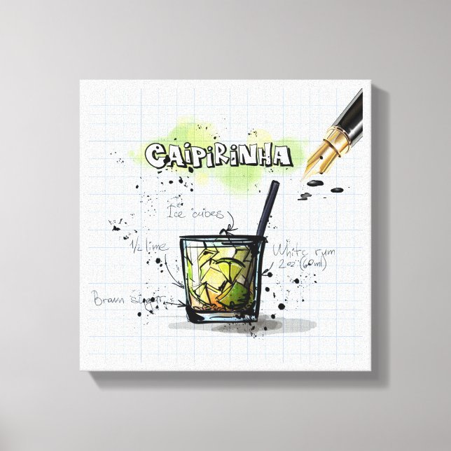 Caipirinha Leinwanddruck (Vorderseite)