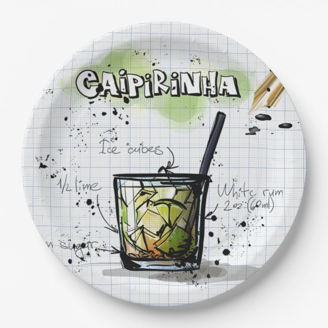 Caipirinha Pappteller (Vorderseite)