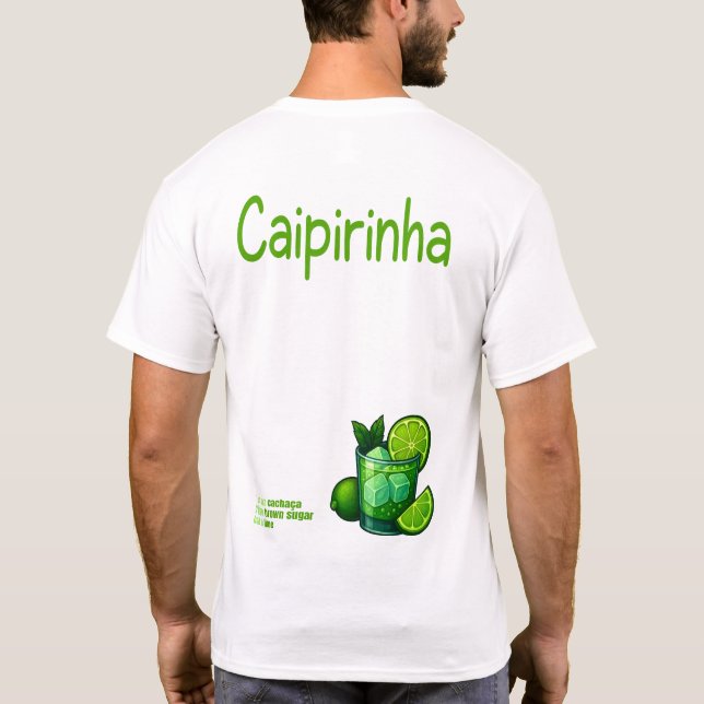 Caipirinha T-Shirt – Classic Brazilian Cocktail (Rückseite)