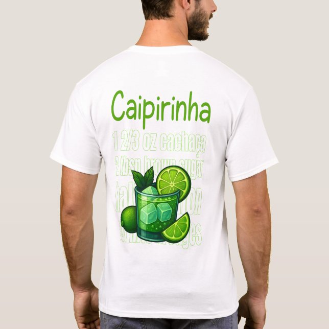 Caipirinha T-Shirt – Classic Brazilian Cocktail (Rückseite)