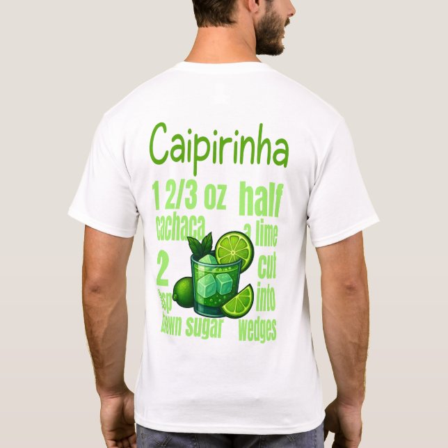 Caipirinha T-Shirt – Classic Brazilian Cocktail (Rückseite)