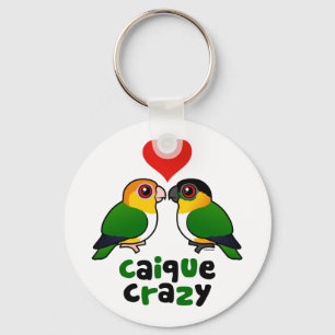 Caique verrückt schlüsselanhänger