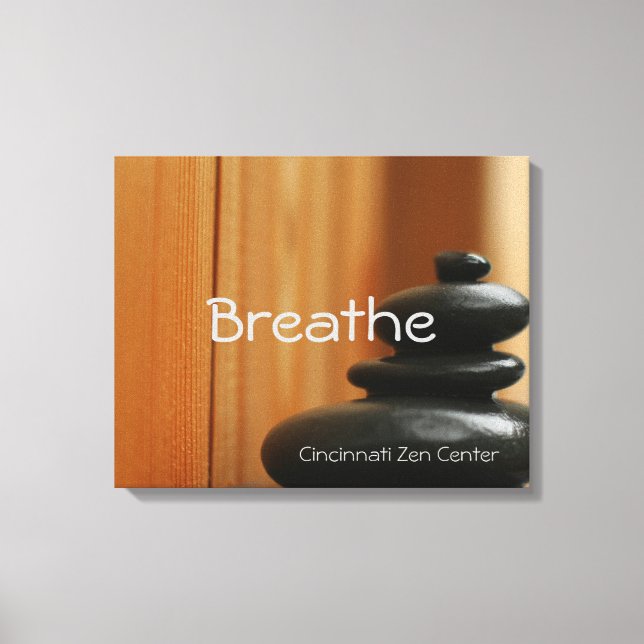 Cairn Mediation Stones Leinwanddruck (Vorderseite)