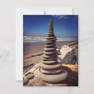 Cairn Stacks Note Card Dankeskarte