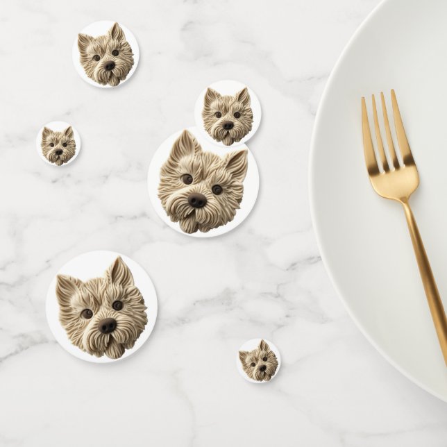 Cairn Terrier 3D Inspiriert Konfetti (Gruppe)