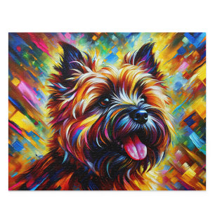 Cairn Terrier Acryl-Kunst Wheaten Cairnie Puzzle