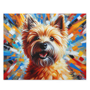 Cairn Terrier Acryl-Stil: Wheaten Cairnie Geschenk Puzzle
