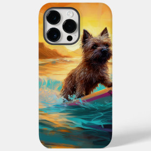 Cairn Terrier Beach Surfmalerei Case-Mate iPhone 14 Pro Max Hülle