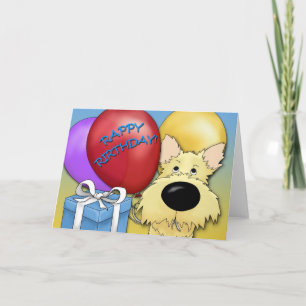 Cairn Terrier Birthday Card Karte